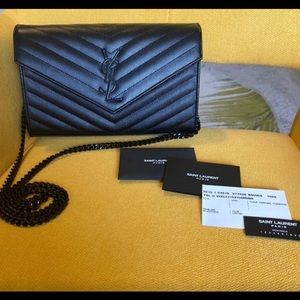 Black YSL shoulder bag